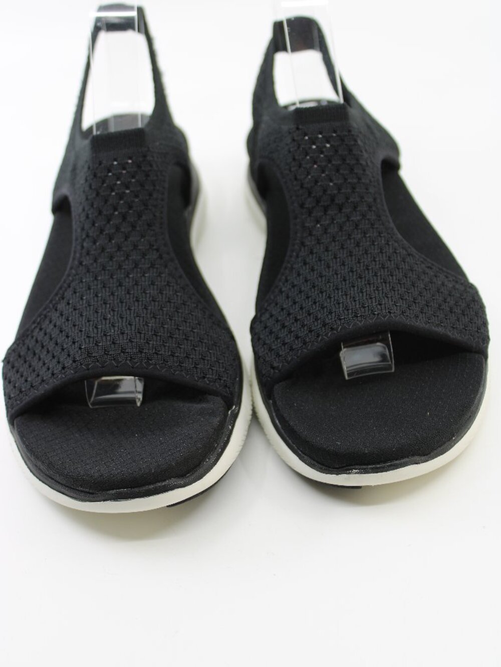 Skechers Memory Gel Infused Dual Lite foam Women Sandals Black SZ 8M Open Toe